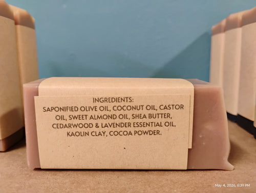 Cedarwood Lavender Handmade Soap Bar