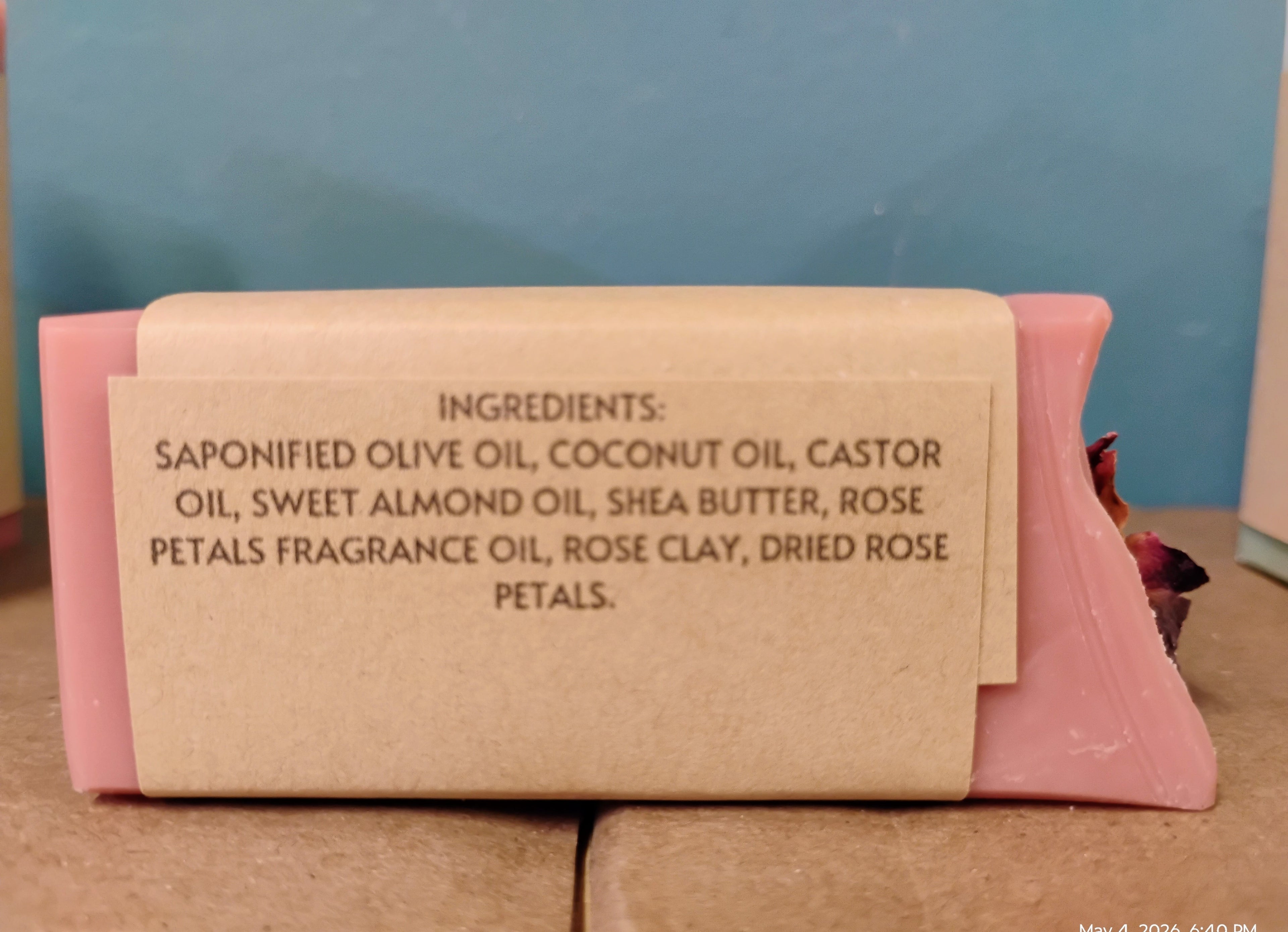 Rose Petals Handmade Soap Bar