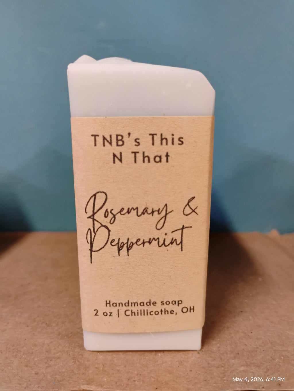 Rosemary & Peppermint Handmade Soap Bar